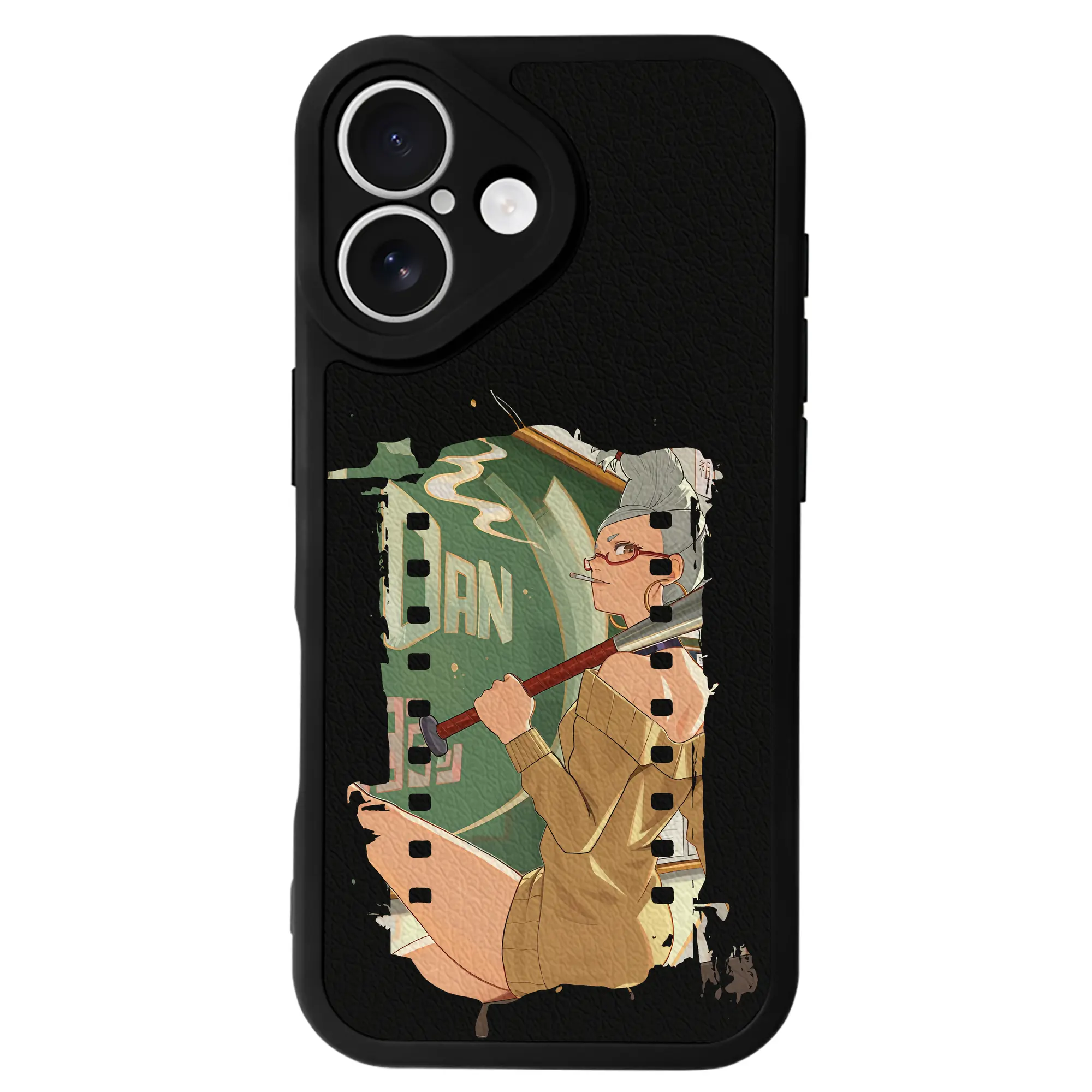 ダンダダン グッズ,綾瀬星子 - IPhone 16シリーズ対応 ・ シリコンスマホケース ・ レザー調 ・ 高精度フィット ・ 耐衝撃 ・ ワイヤレス充電対応 ・ 精密カット